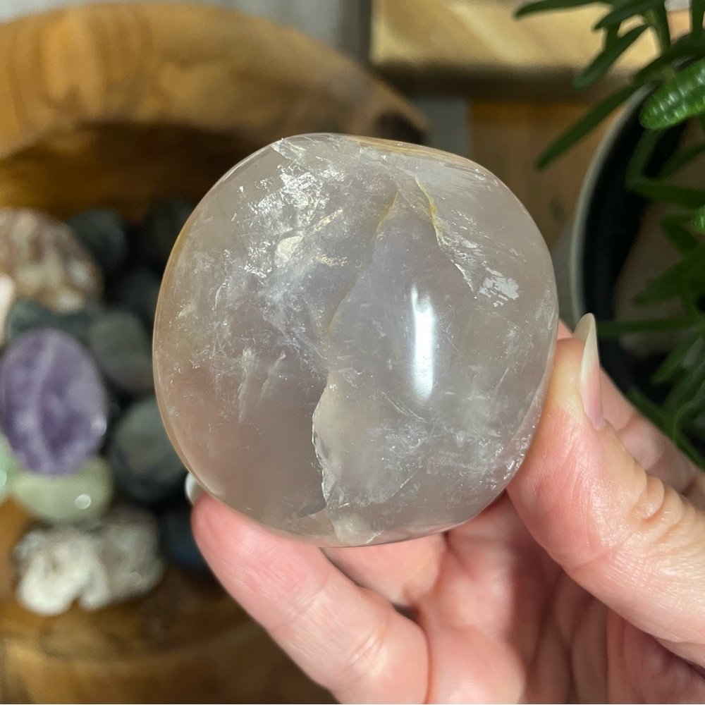 Large Clear Quartz girasol smoky golden healer quartz